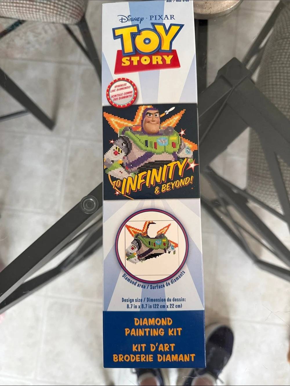 Disney Toy Story Buzz Lightyear Diamond Painting Kit - Green, Purple, Orange
